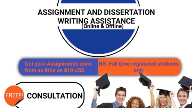 DISSERTATION AND ASSIGNMENT WRITING SERVICES IN ZIMBABWE